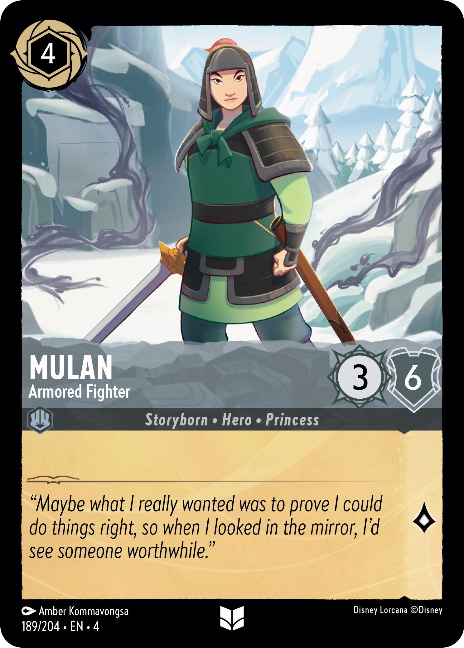 Mulan - Armored Fighter (189/204) [Ursula's Return] | I Want That Stuff Brandon