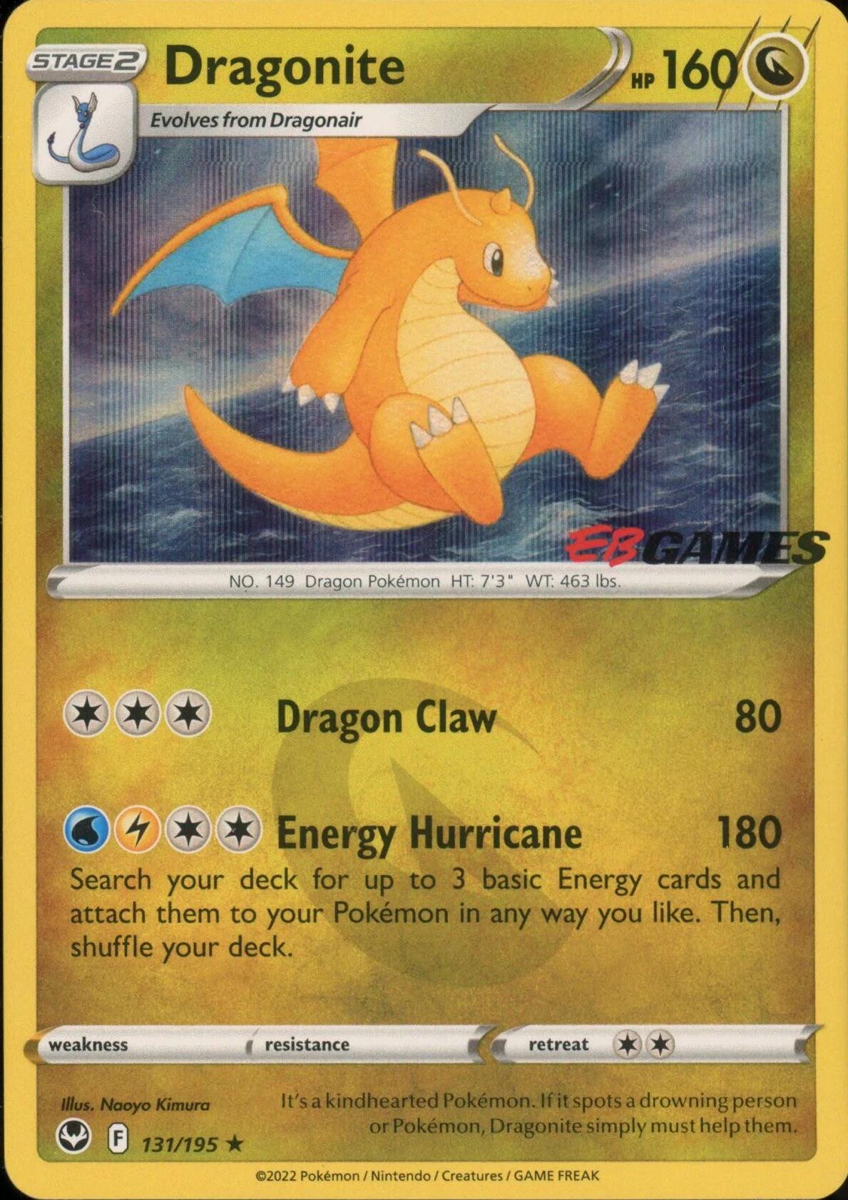 Dragonite (131/195) (EB Games Exclusive) [Miscellaneous Cards] | I Want That Stuff Brandon