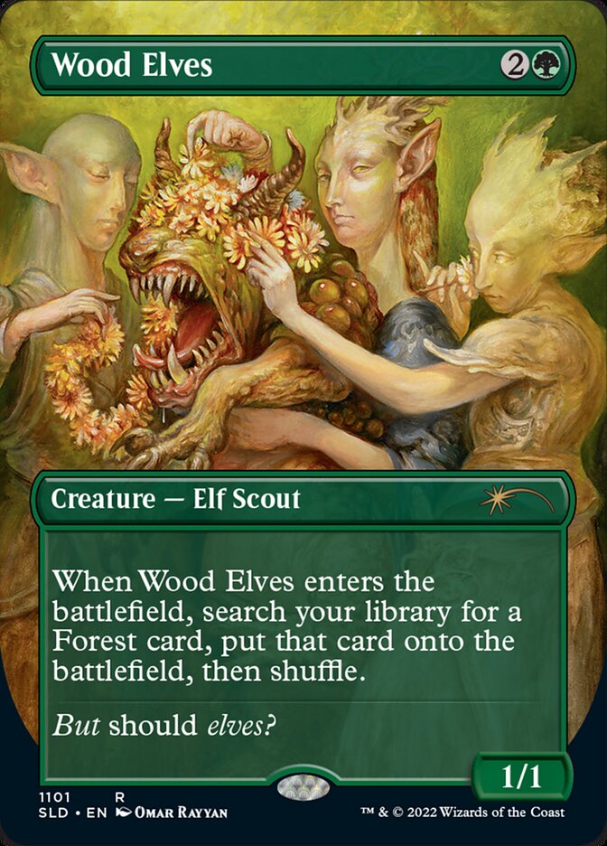 Wood Elves (Borderless) [Secret Lair Drop Series] | I Want That Stuff Brandon