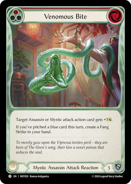 Venomous Bite (Red) [MST020] (Part the Mistveil)  Rainbow Foil | I Want That Stuff Brandon