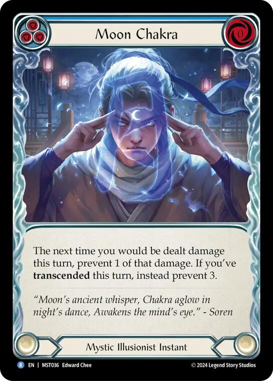 Moon Chakra (Blue) [MST036] (Part the Mistveil)  Rainbow Foil | I Want That Stuff Brandon