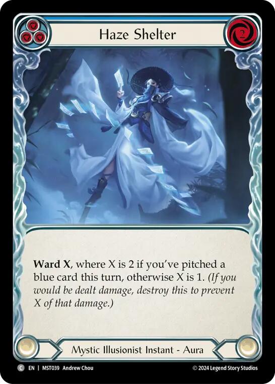 Haze Shelter (Blue) [MST039] (Part the Mistveil)  Rainbow Foil | I Want That Stuff Brandon