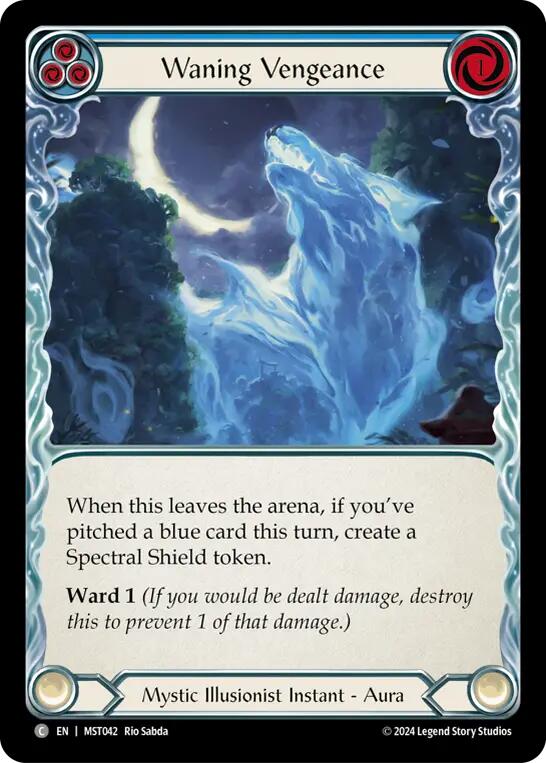 Waning Vengeance (Blue) [MST042] (Part the Mistveil) | I Want That Stuff Brandon