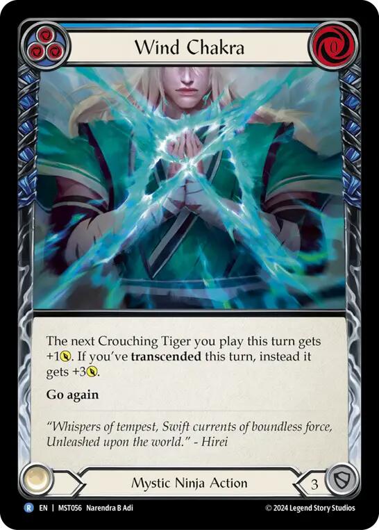 Wind Chakra (Blue) [MST056] (Part the Mistveil)  Rainbow Foil | I Want That Stuff Brandon