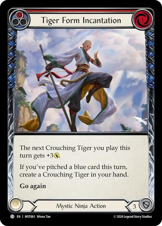 Tiger Form Incantation (Red) [MST063] (Part the Mistveil)  Rainbow Foil | I Want That Stuff Brandon