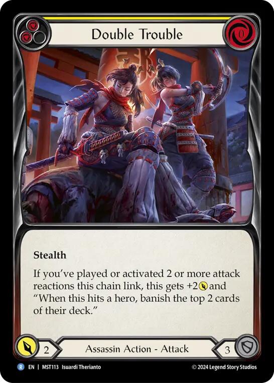 Double Trouble (Yellow) [MST113] (Part the Mistveil)  Rainbow Foil | I Want That Stuff Brandon