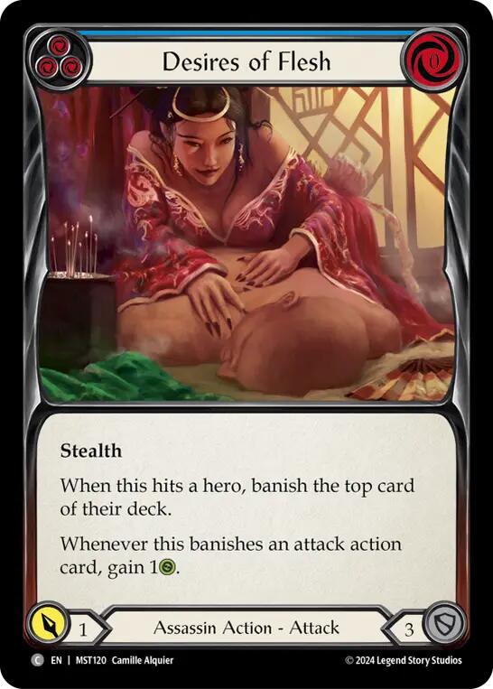 Desires of Flesh (Blue) [MST120] (Part the Mistveil)  Rainbow Foil | I Want That Stuff Brandon