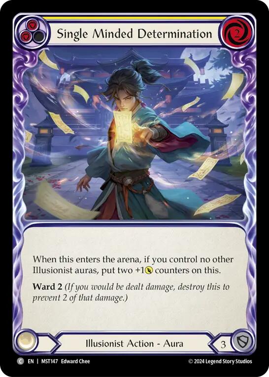 Single Minded Determination (Yellow) [MST147] (Part the Mistveil)  Rainbow Foil | I Want That Stuff Brandon