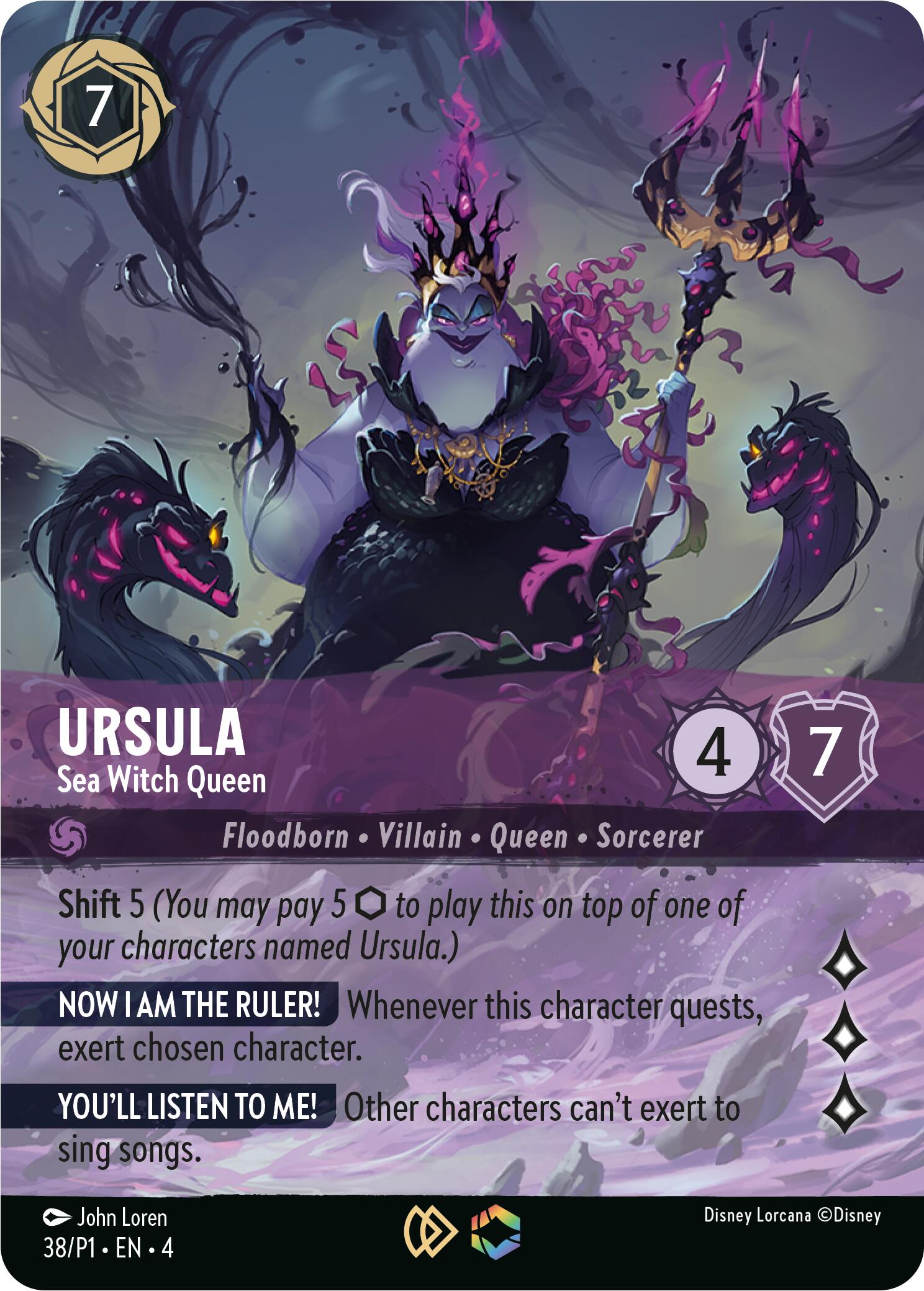 Ursula - Sea Witch Queen (Store Championship) (38) [Promo Cards] | I Want That Stuff Brandon