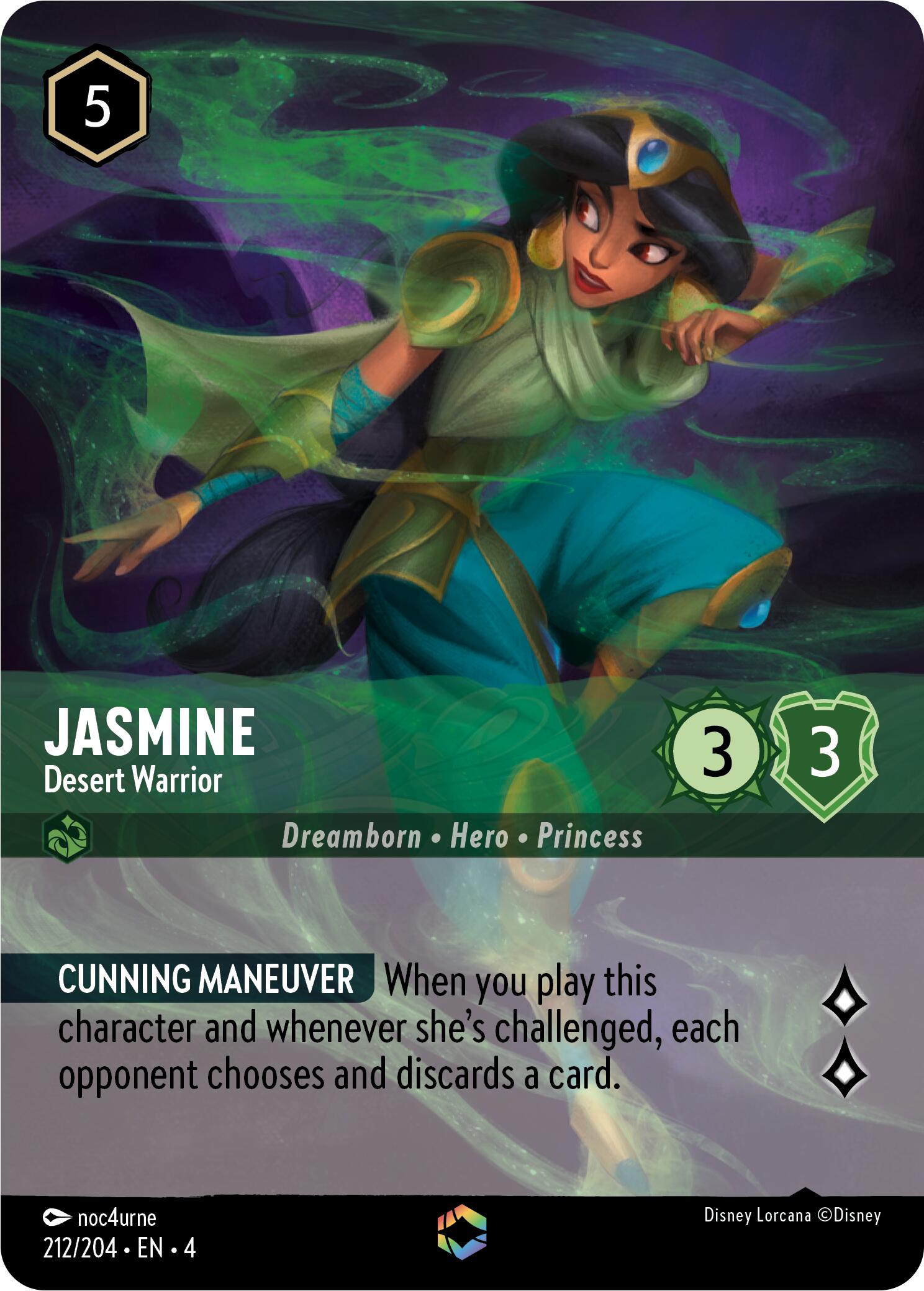 Jasmine - Desert Warrior (Enchanted) (212/204) [Ursula's Return] | I Want That Stuff Brandon