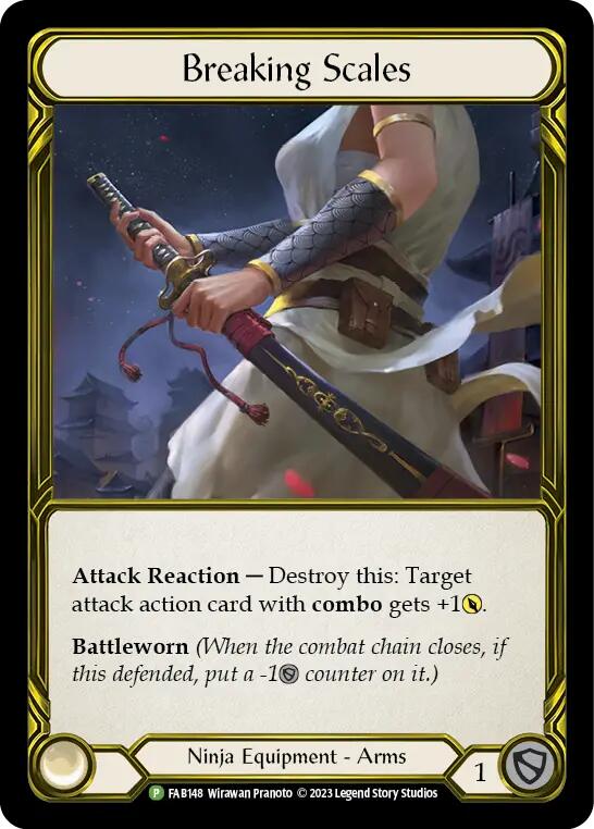 Breaking Scales (Golden) [FAB148] (Promo)  Cold Foil | I Want That Stuff Brandon