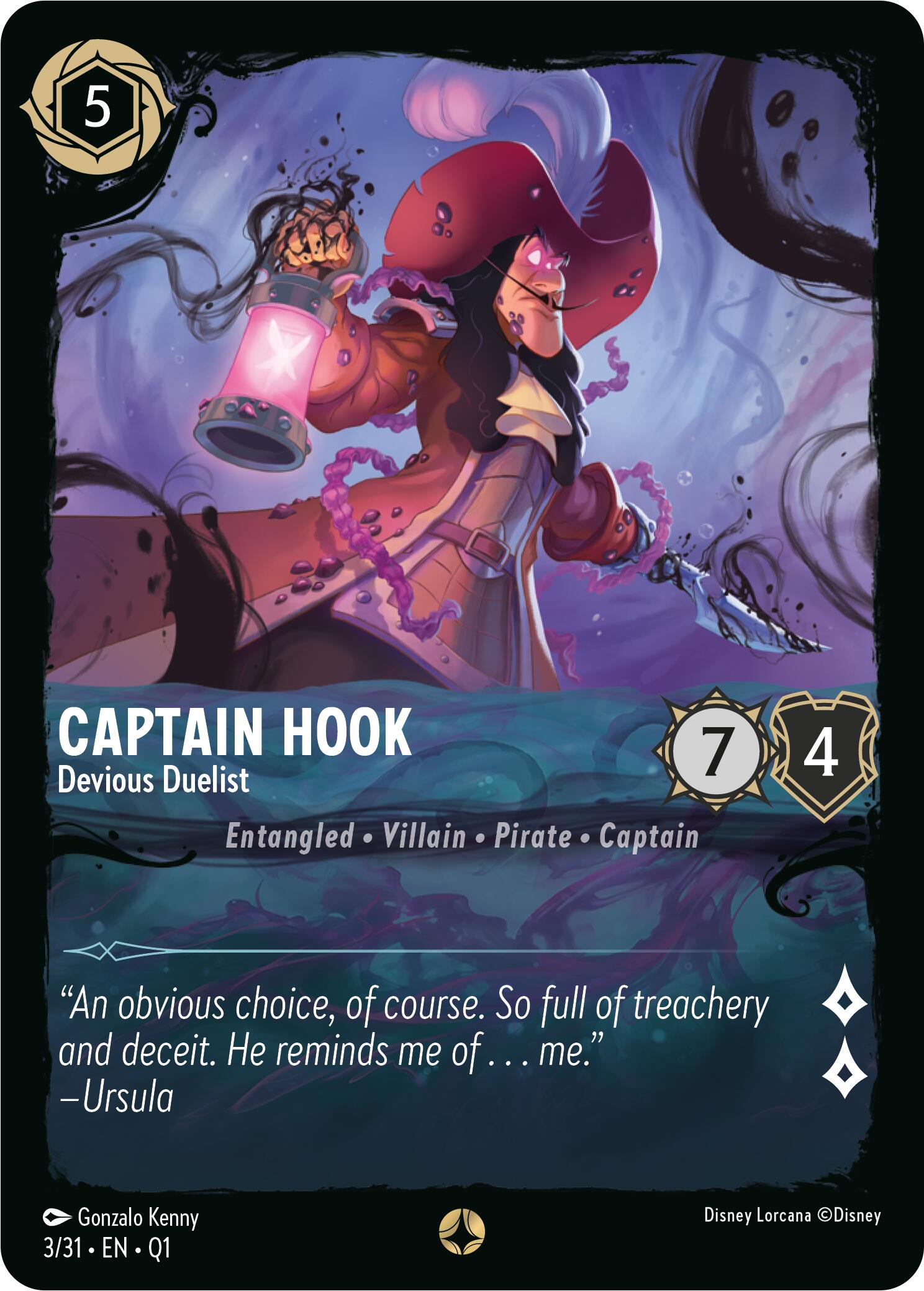 Captain Hook - Devious Duelist (3/31) [Illumineer's Quest: Deep Trouble] | I Want That Stuff Brandon