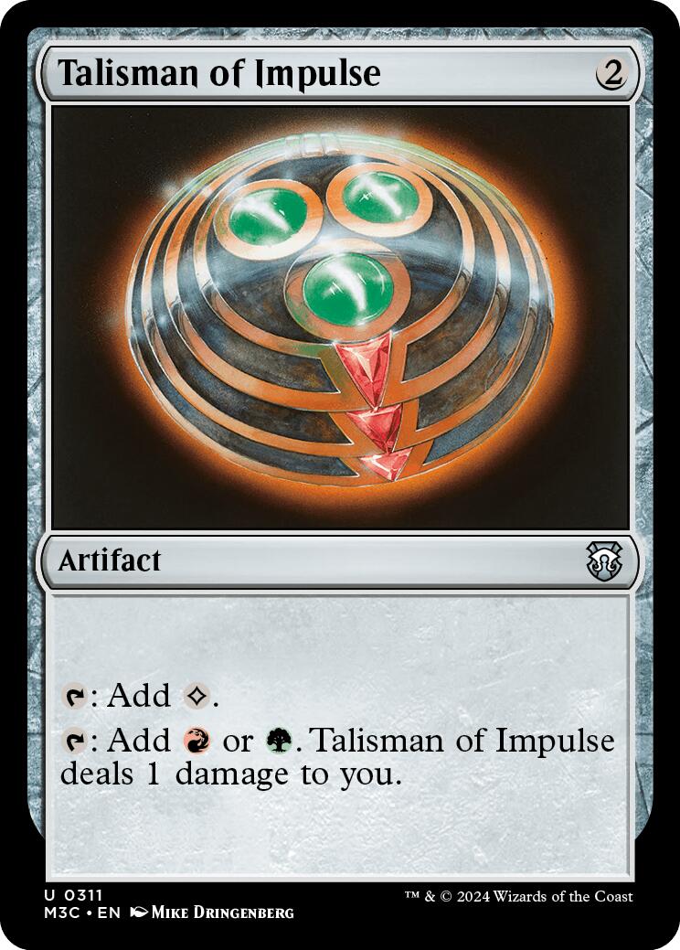 Talisman of Impulse [Modern Horizons 3 Commander] | I Want That Stuff Brandon