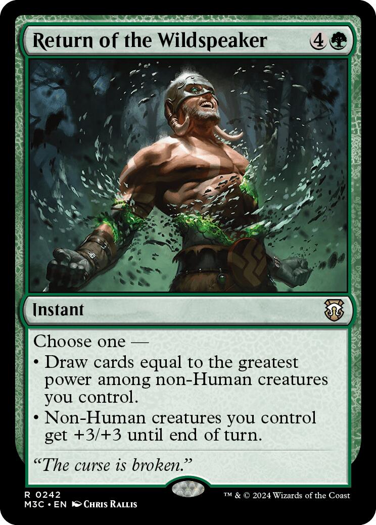 Return of the Wildspeaker [Modern Horizons 3 Commander] | I Want That Stuff Brandon