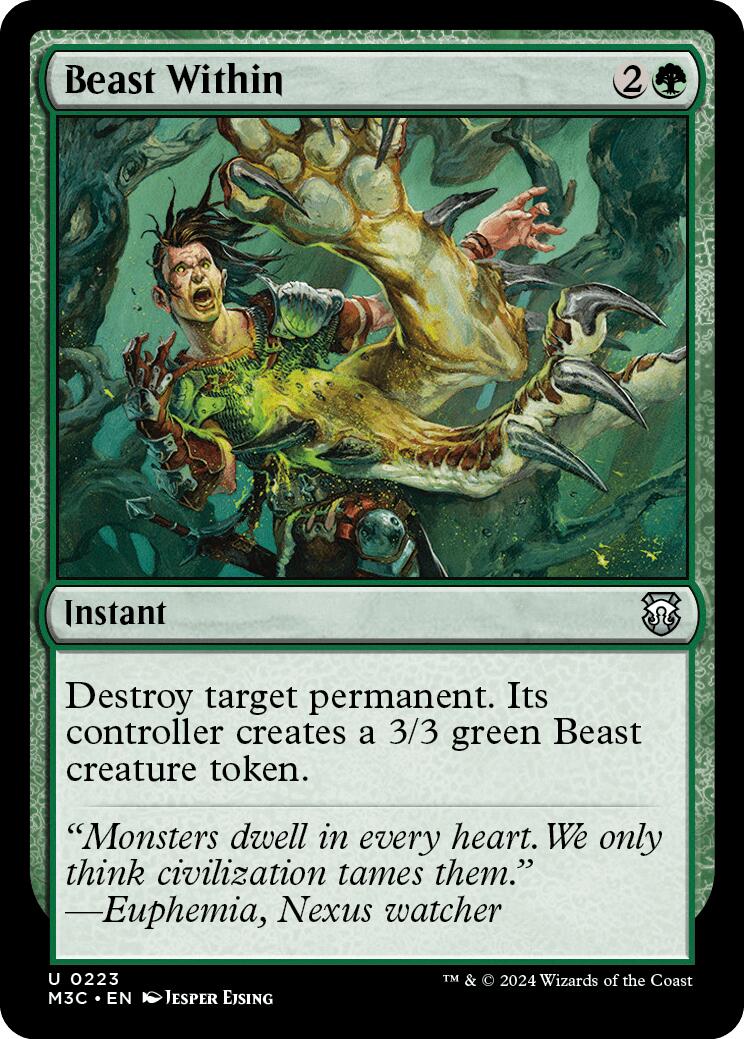 Beast Within [Modern Horizons 3 Commander] | I Want That Stuff Brandon