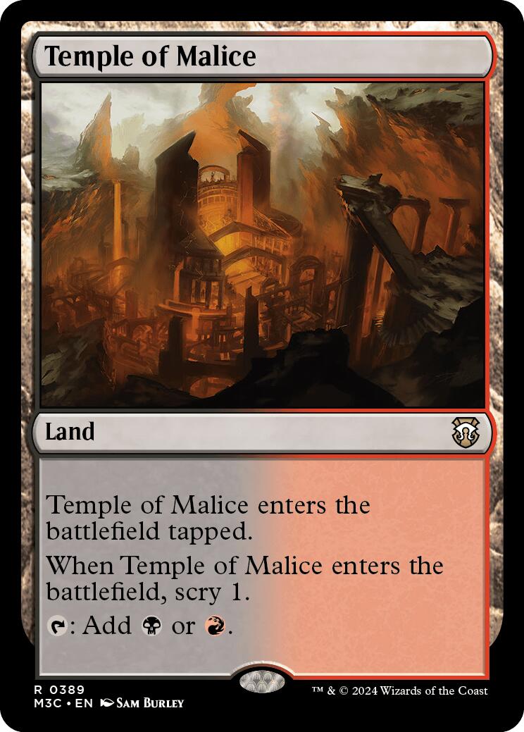 Temple of Malice [Modern Horizons 3 Commander] | I Want That Stuff Brandon