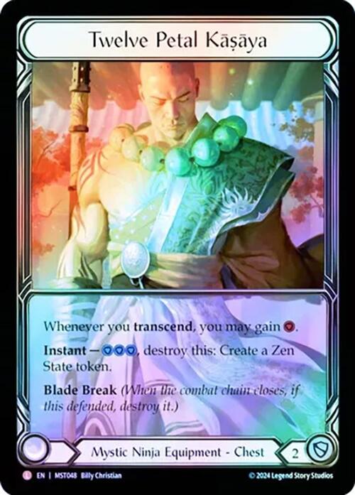 Twelve Petal Kasaya (Extended Art) [MST048] (Part the Mistveil)  Cold Foil | I Want That Stuff Brandon