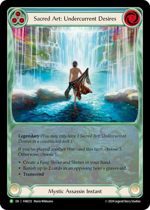 Sacred Art: Undercurrent Desires [FAB232] (Promo)  Rainbow Foil | I Want That Stuff Brandon