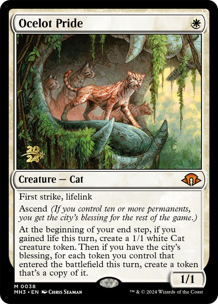 Ocelot Pride [Modern Horizons 3 Prerelease Promos] | I Want That Stuff Brandon