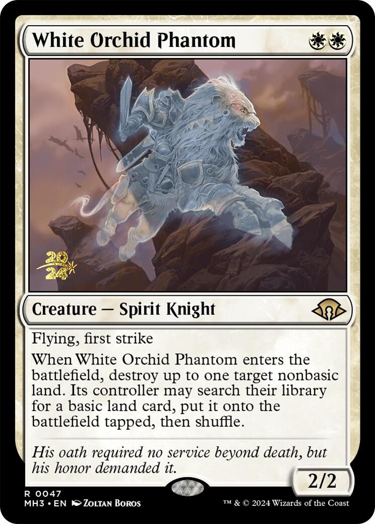 White Orchid Phantom [Modern Horizons 3 Prerelease Promos] | I Want That Stuff Brandon