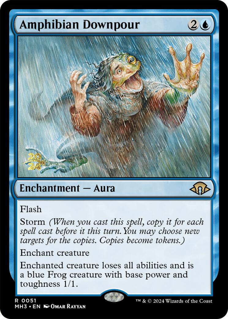 Amphibian Downpour [Modern Horizons 3 Prerelease Promos] | I Want That Stuff Brandon