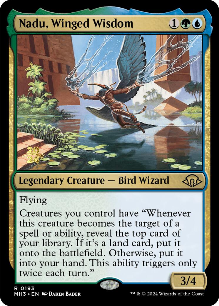 Nadu, Winged Wisdom [Modern Horizons 3 Prerelease Promos] | I Want That Stuff Brandon