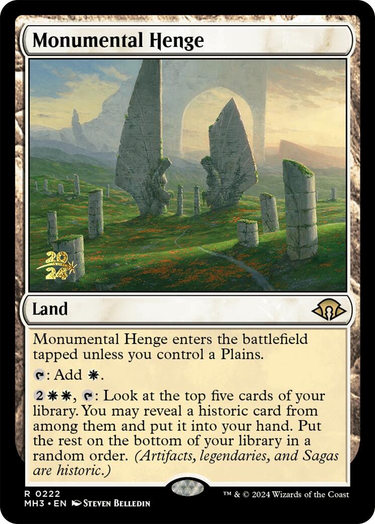 Monumental Henge [Modern Horizons 3 Prerelease Promos] | I Want That Stuff Brandon