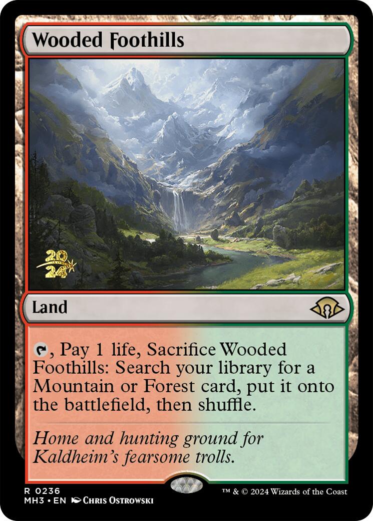 Wooded Foothills [Modern Horizons 3 Prerelease Promos] | I Want That Stuff Brandon
