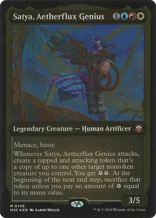 Satya, Aetherflux Genius (Display Commander) [Modern Horizons 3 Commander] | I Want That Stuff Brandon