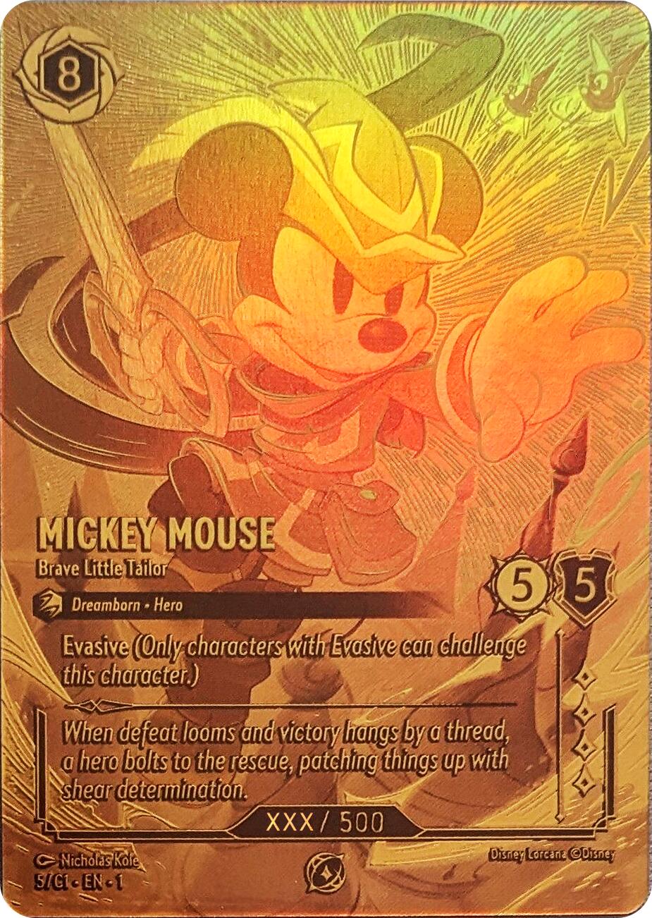 Mickey Mouse - Brave Little Tailor (Serial Numbered) (5) [Promo Cards] | I Want That Stuff Brandon