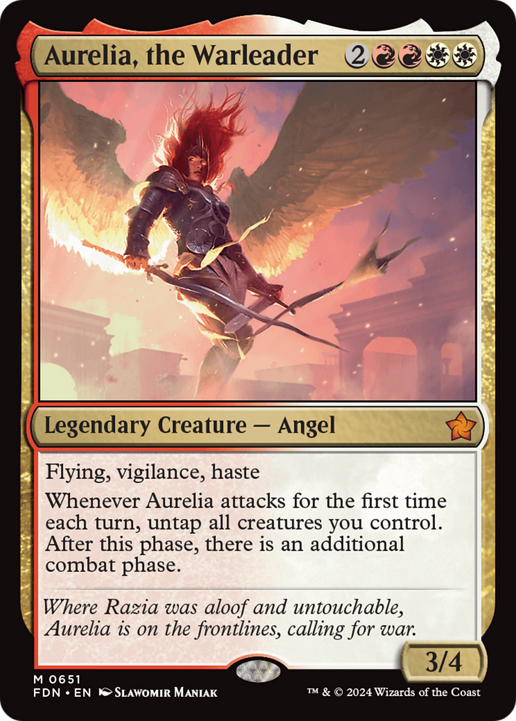 Aurelia, the Warleader [Foundations] | I Want That Stuff Brandon