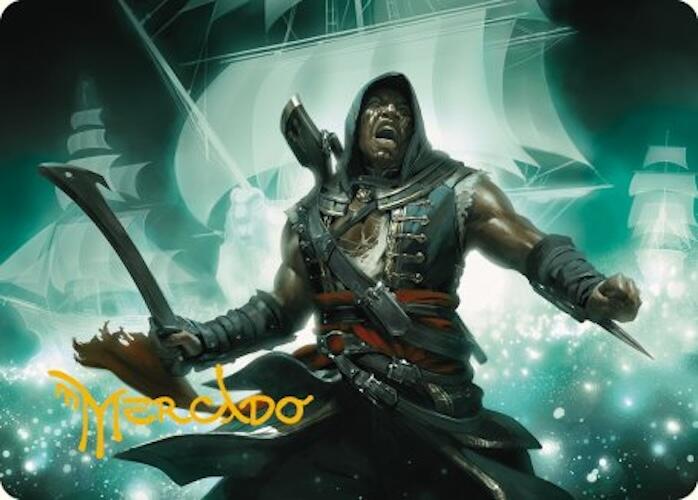 Adewale, Breaker of Chains Art Card (Gold-Stamped Signature) [Assassin's Creed Art Series] | I Want That Stuff Brandon