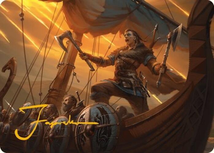 Eivor, Battle-Ready Art Card (Gold-Stamped Signature) [Assassin's Creed Art Series] | I Want That Stuff Brandon