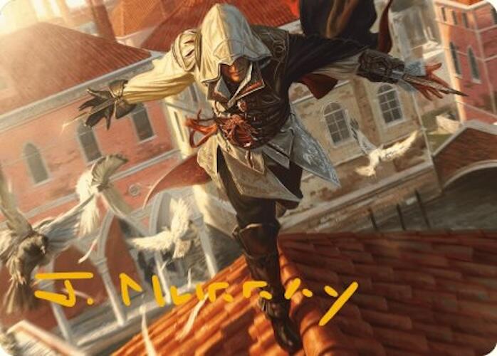 Ezio, Blade of Vengeance Art Card (Gold-Stamped Signature) [Assassin's Creed Art Series] | I Want That Stuff Brandon
