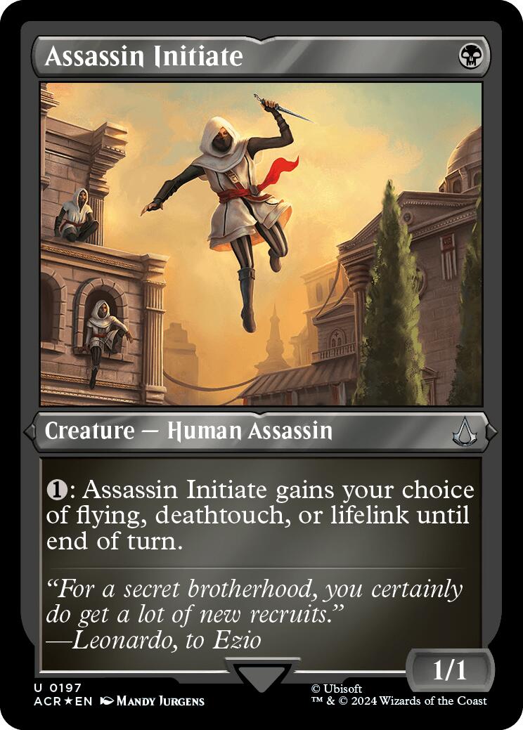 Assassin Initiate (Foil Etched) [Assassin's Creed] | I Want That Stuff Brandon