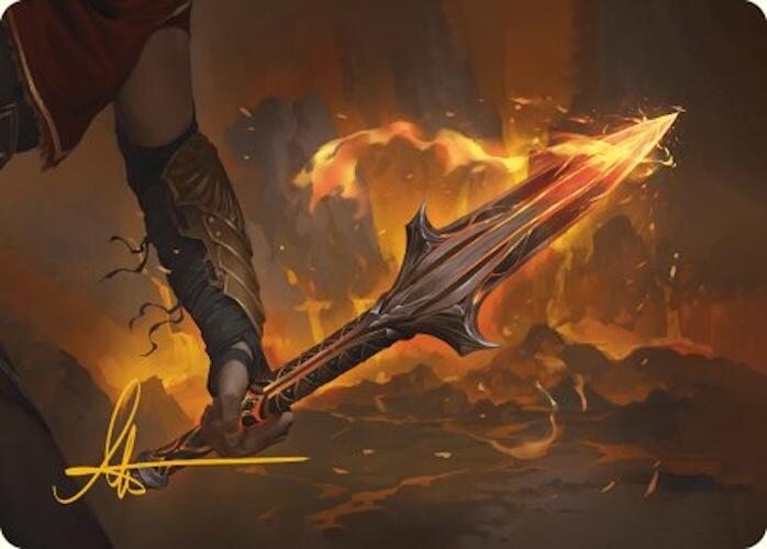 The Spear of Leonidas Art Card (Gold-Stamped Signature) [Assassin's Creed Art Series] | I Want That Stuff Brandon