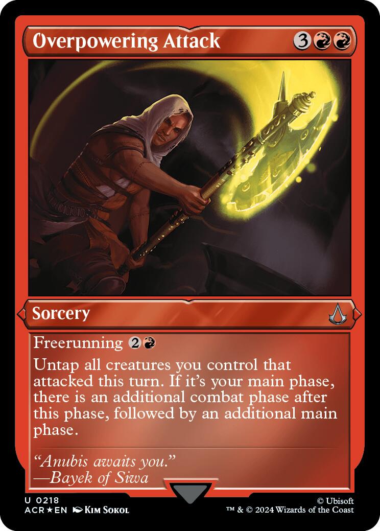 Overpowering attack (Foil Etched) [Assassin's Creed] | I Want That Stuff Brandon