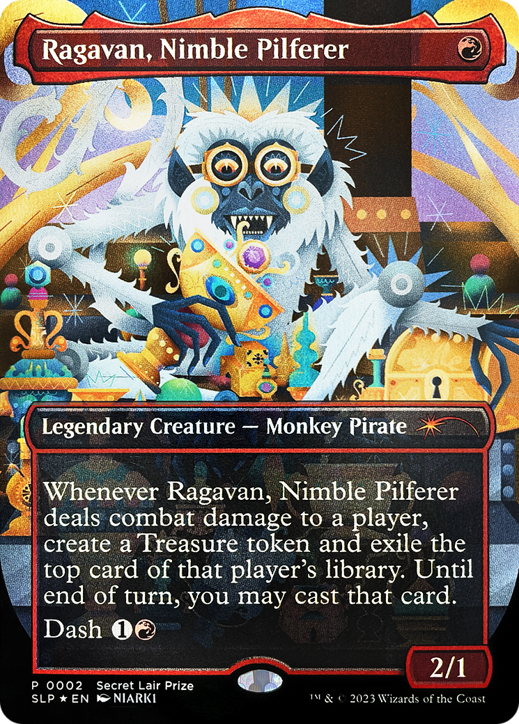 Ragavan, Nimble Pilferer (Borderless) [Secret Lair Showdown] | I Want That Stuff Brandon