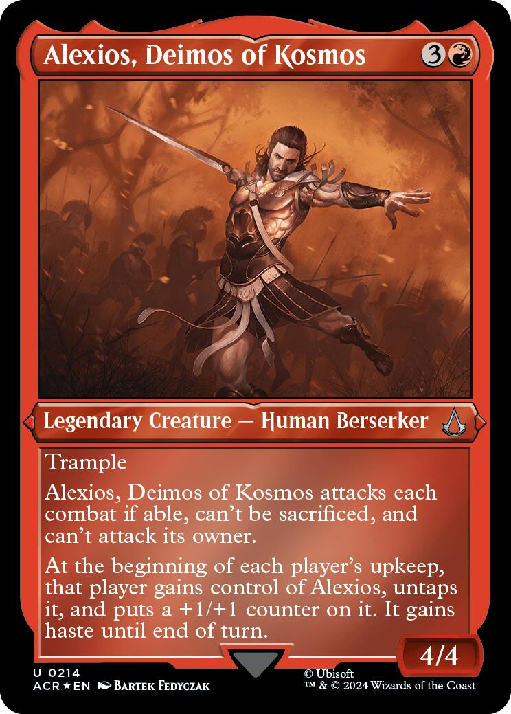 Alexios, Deimos of Kosmos (Foil Etched) [Assassin's Creed] | I Want That Stuff Brandon