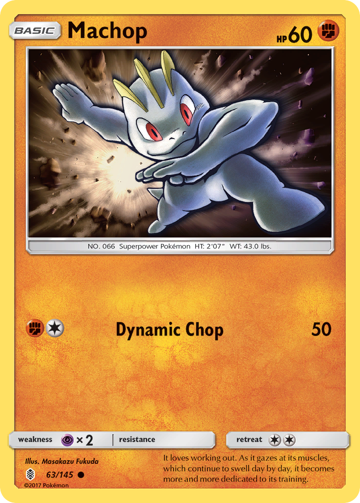 Machop (63/145) [Sun & Moon: Guardians Rising] | I Want That Stuff Brandon