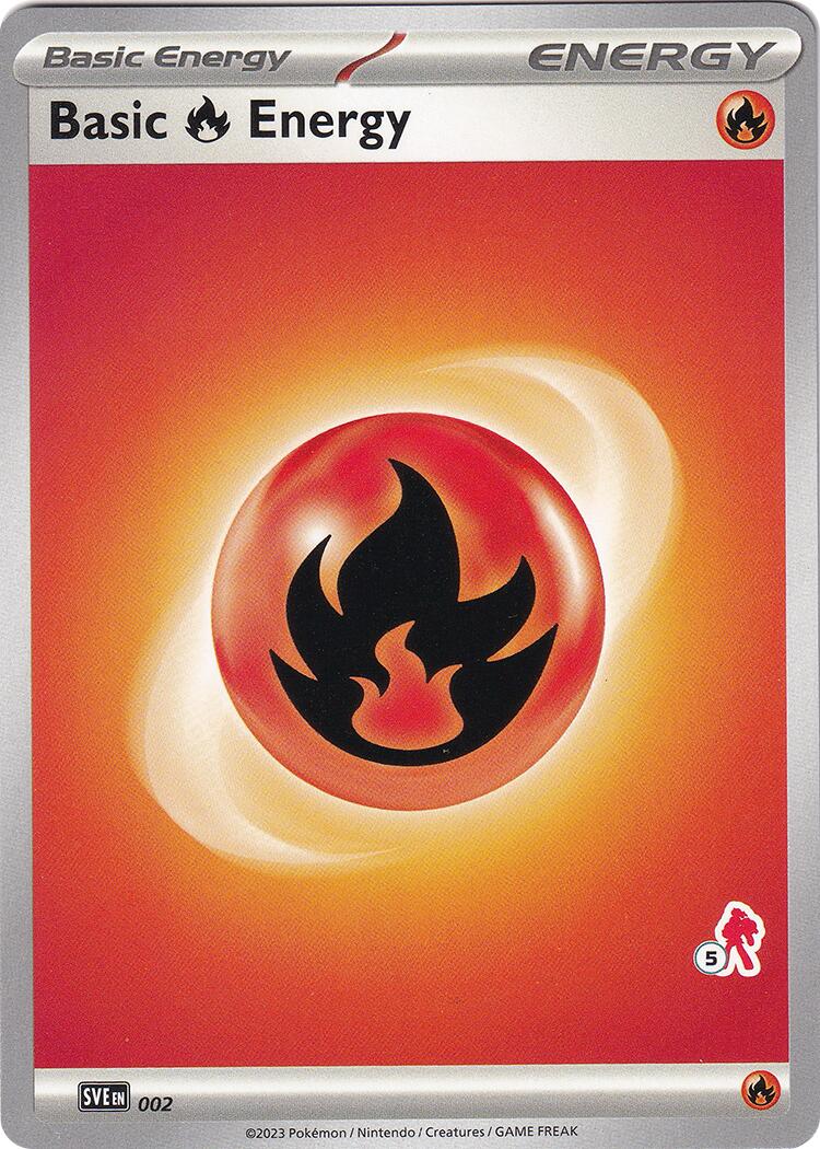 Basic Fire Energy (002) (Armarouge Stamp #5) [Battle Academy 2024] | I Want That Stuff Brandon