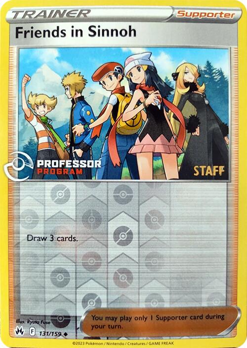 Friends in Sinnoh (131/159) (2023 Staff) [Professor Program Promos] | I Want That Stuff Brandon