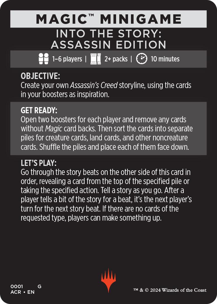 Into The Story: Assassin Edition (Magic Minigame) [Assassin's Creed Minigame] | I Want That Stuff Brandon