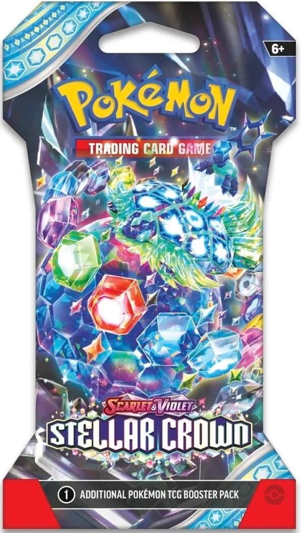 Scarlet & Violet: Stellar Crown - Sleeved Booster Pack | I Want That Stuff Brandon