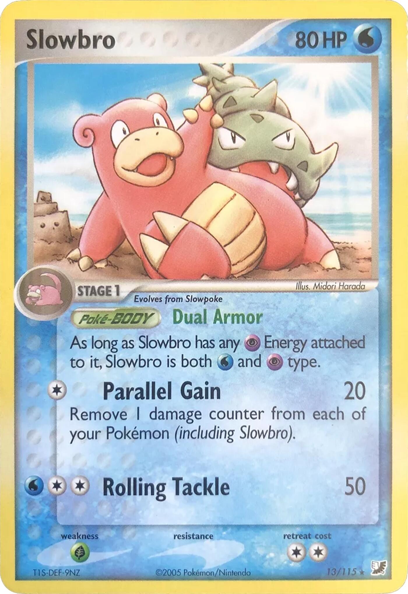 Slowbro (13/115) (Theme Deck Exclusives) [EX: Unseen Forces] | I Want That Stuff Brandon