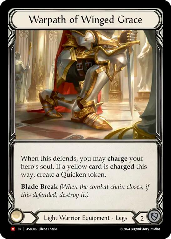 Warpath of Winged Grace [ASB006] (Armory Deck: Boltyn)  Rainbow Foil | I Want That Stuff Brandon