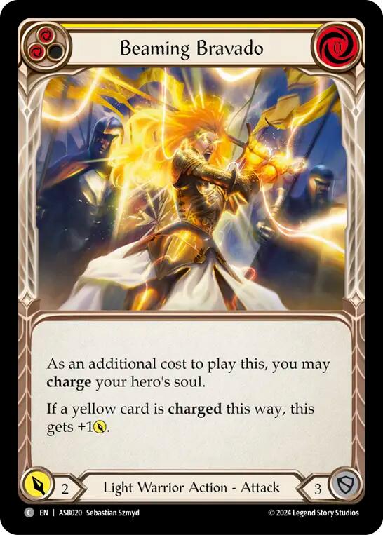 Beaming Bravado (Yellow) [ASB020] (Armory Deck: Boltyn) | I Want That Stuff Brandon