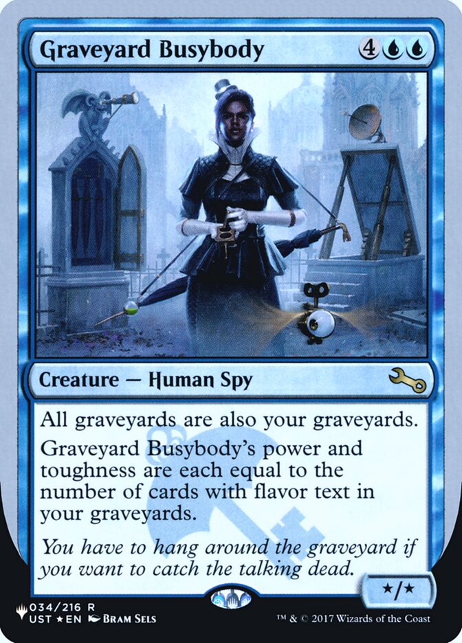 Graveyard Busybody (Unfinity Foil Edition) [The List] | I Want That Stuff Brandon