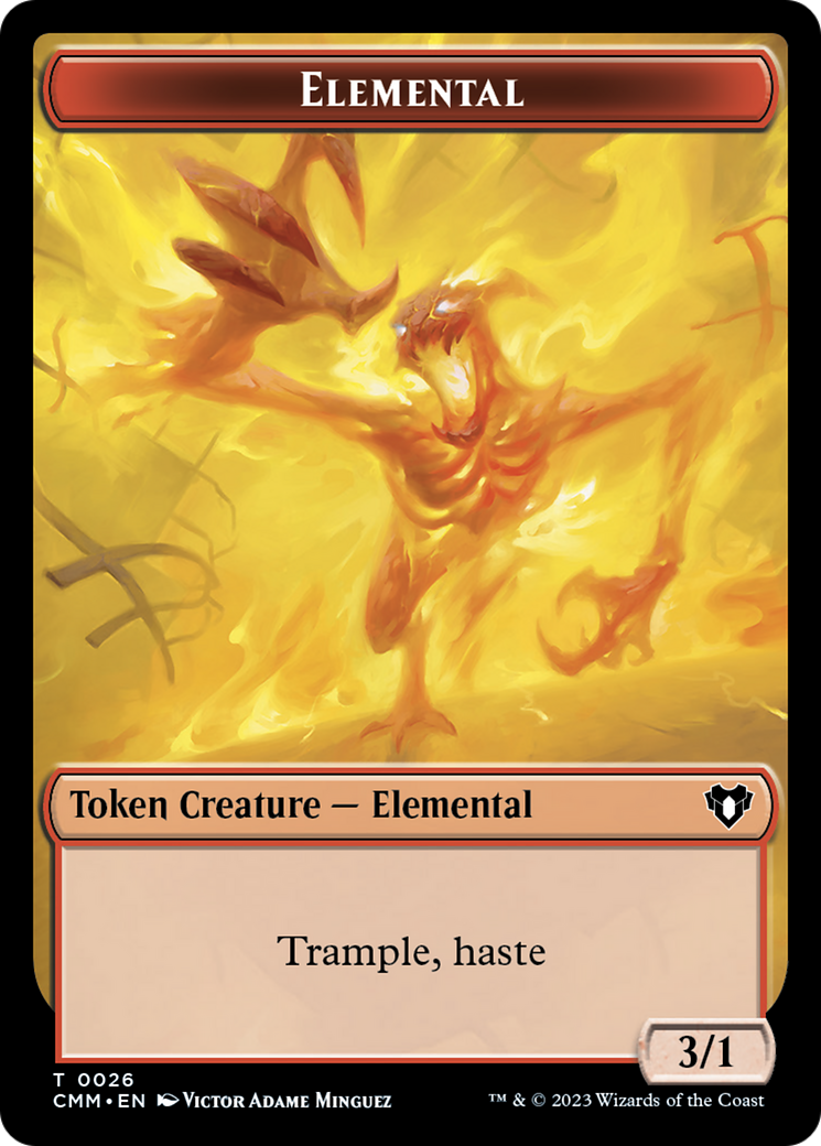 Elemental Token (26) [Commander Masters Tokens] | I Want That Stuff Brandon