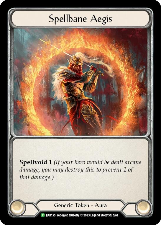 Spellbane Aegis [FAB155] (Promo)  Cold Foil | I Want That Stuff Brandon